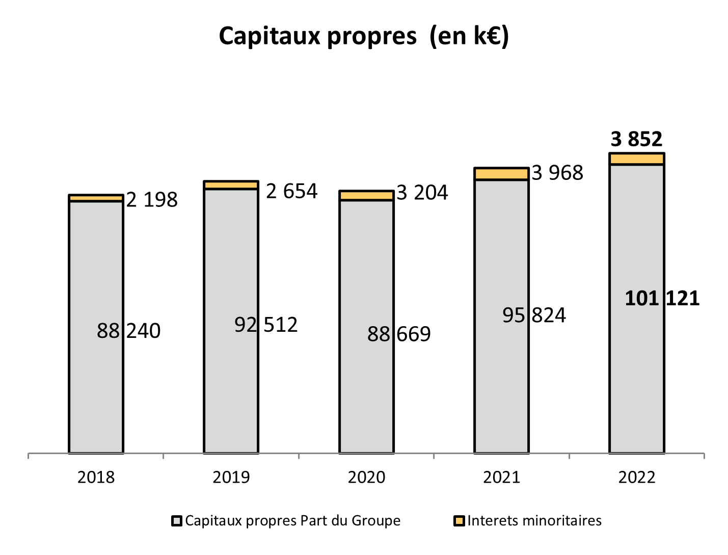 CAPITAUX PROPRES 2022