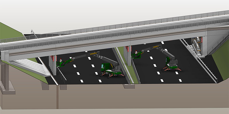 VÉRINAGE DE DEUX PONTS SUR L'A86